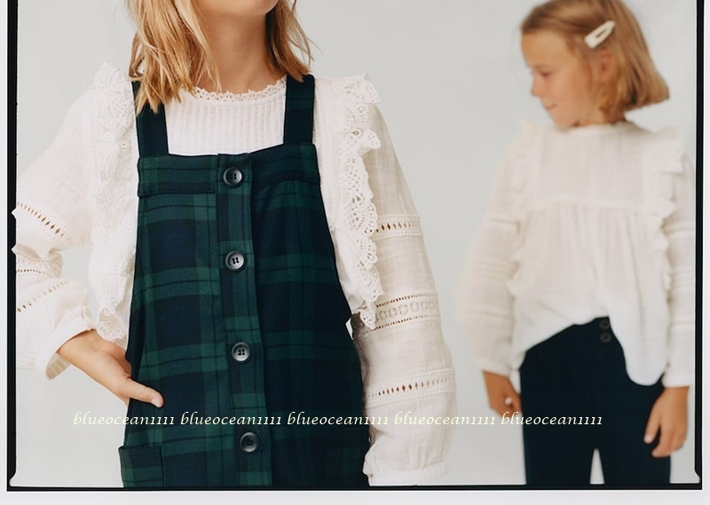 大人SサイズさんもOK!【ZARAザラ】レースフリル ピンタック ロマンティックブラウス 160cm(150cm)スカート パンツ カーデ ワンピ拍卖