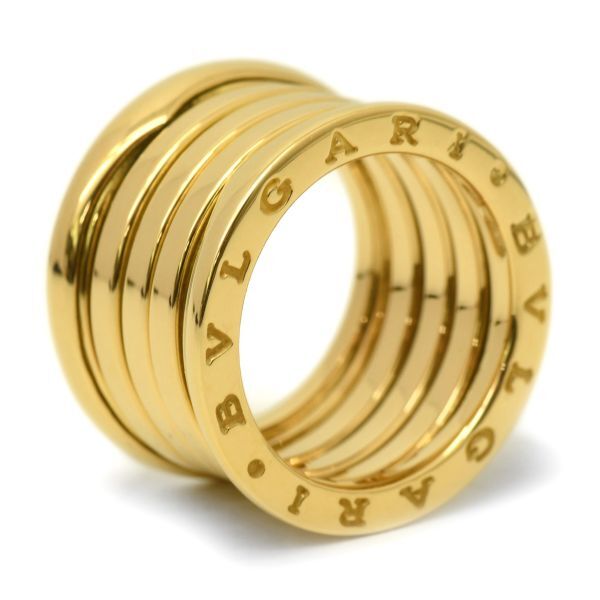 BVLGARI ブルガリ 750 B-zero1 B-ゼロ1 3バンド リング #50 12.0g イエローゴールド YG レディース ジュエリー アクセサリー 50218201拍卖