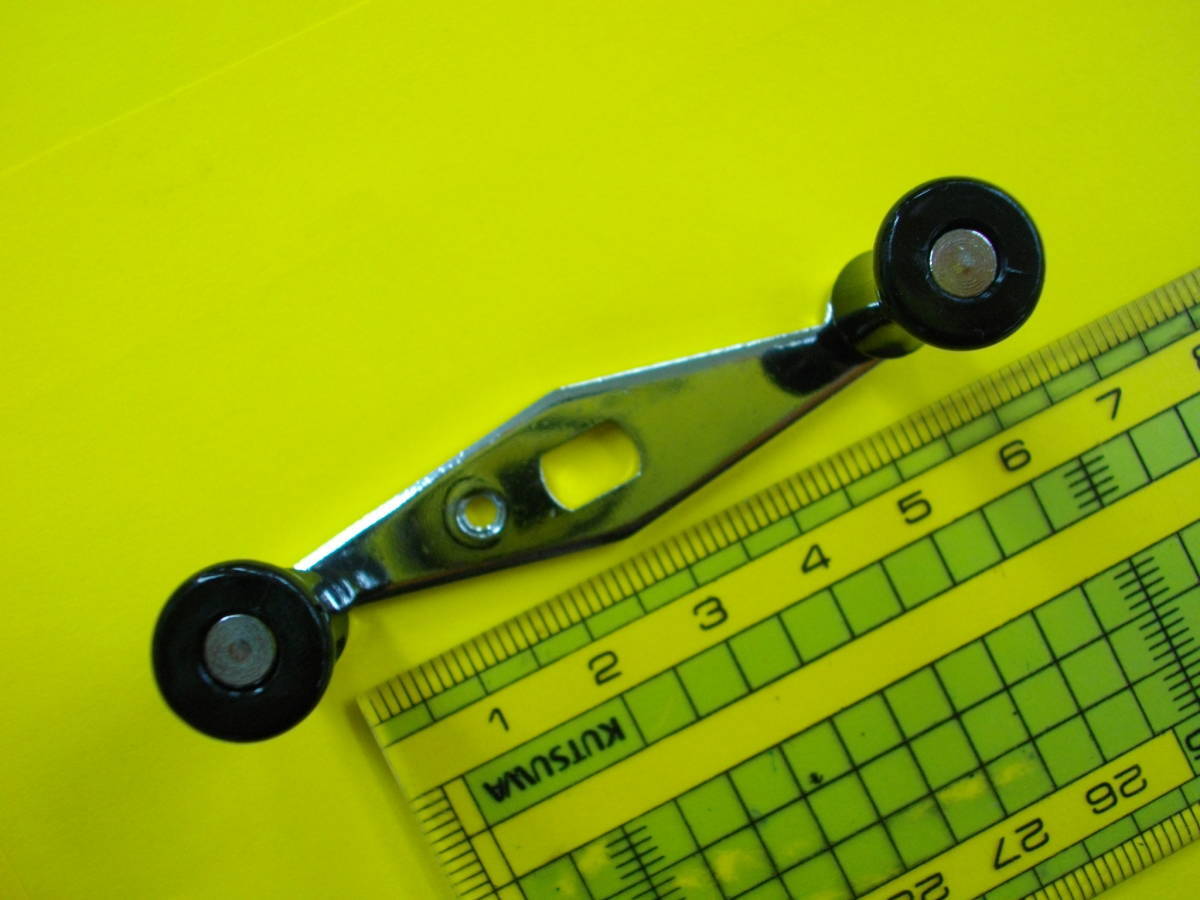 (パーツ販売)ABU 2501C 5001C 用 56mmダブルハンドル 超ショートハンドル ブラック 5501C アブ 1501C 2501C 2500C 5000C 4000Cにも拍卖