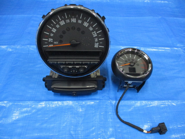 ●ハンプトン JCW MT車 BMW MINI mini ミニ R55 R56 R57 後期 ハンプトン ジョンクーパーワークス 純正 スピード メーター タコメーター●拍卖