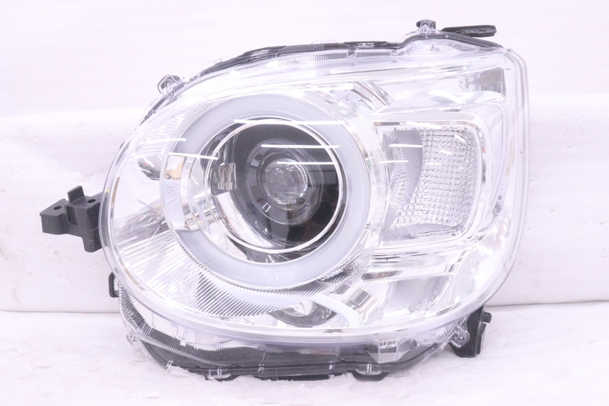 59-2005★美品★LED LA850S ムーヴキャンバス★左ヘッドライト KOITO 100-6908D 打刻:RL ASSY メッキ 純正★ダイハツ (KK)拍卖