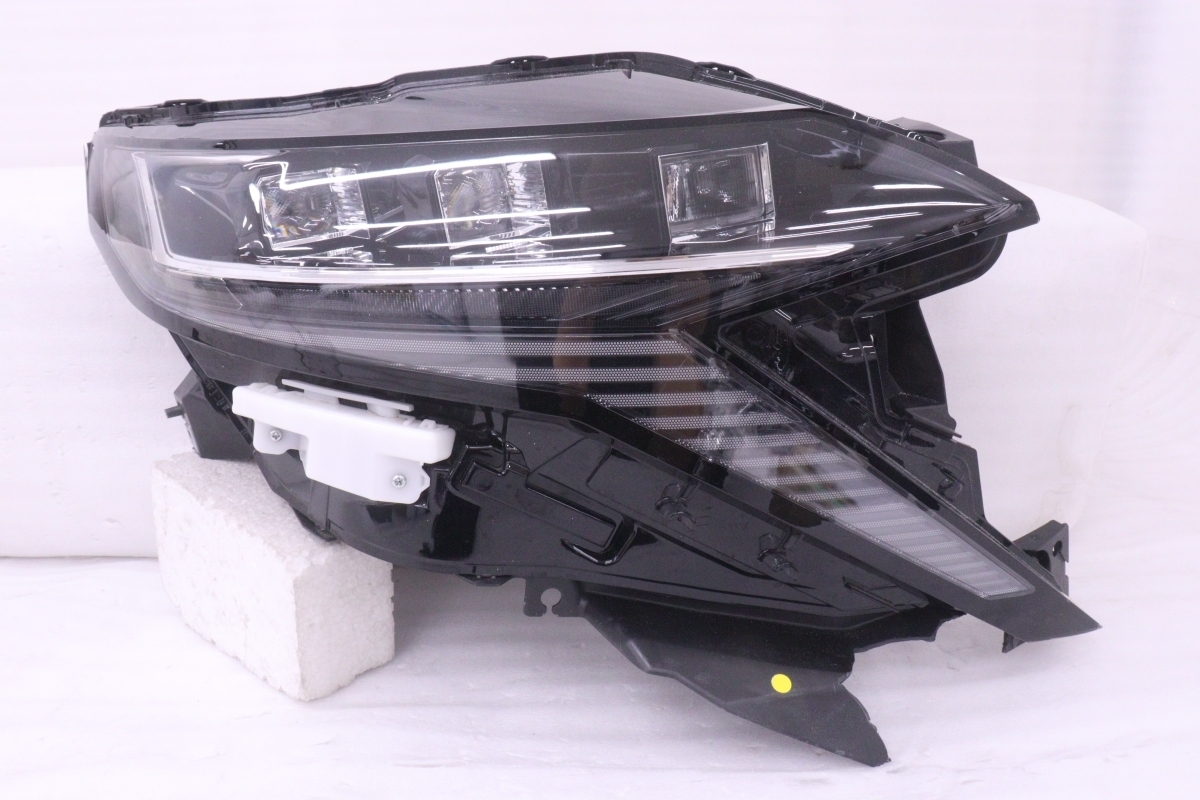 50-1493★LED B6AW サクラ★右ヘッドライト ALH KOITO 100-2378J 打刻:X ASSY ブラック 純正★日産 ジャンク (QT)拍卖