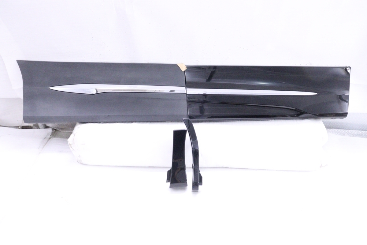 50-80★未使用品 中古 モデリスタ★ZRR80G ノア ヴォクシー 右サイドスカートセット★432 ブラック 202 純正 ZRR85G HV★トヨタ (KK)拍卖