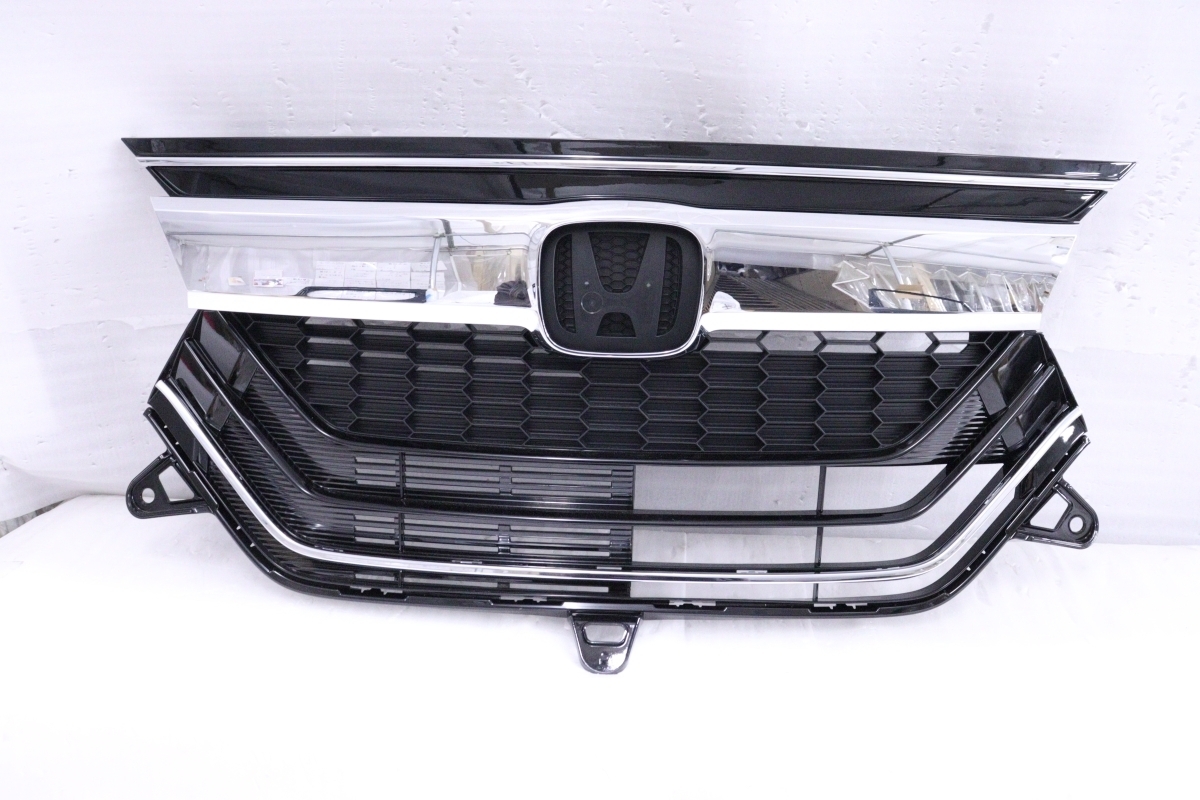 50-2661★未使用品★前期 JF3 JF4 N-BOXカスタム フロントグリル★ノンターボ車用 71121-TTA-J010-M1 黒 メッキ 純正★ホンダ (DM)拍卖