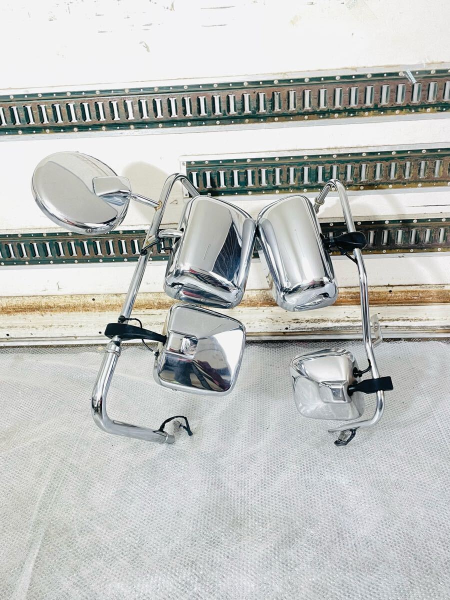 純正 日野 プロフィア グランドプロフィア メッキミラー メッキサイドミラー メッキミラーステー メッキ サイドミラーステー 左右 150740拍卖