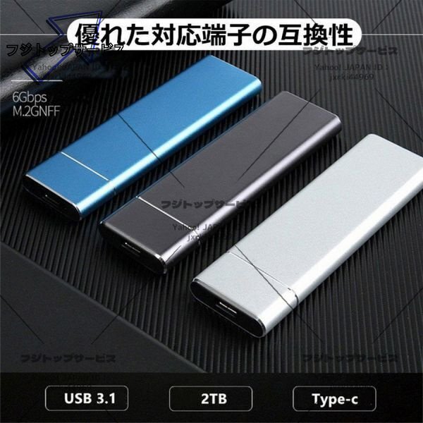 即納 外付けSSD ポータブルSSD 500GB Type-C USB3.1対応 Mac スマホ ドライバー不要 使用簡単 Gen2 Gen1 パソコン PC android 耐衝撃 500GB拍卖