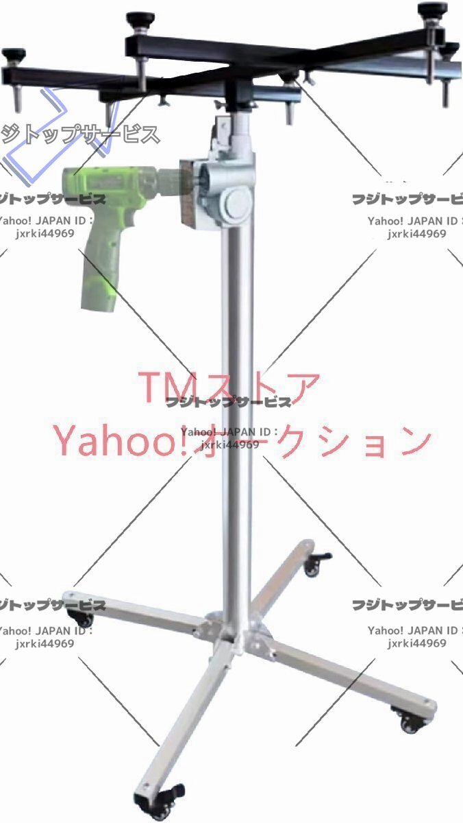 ステンレス製エアコンリフト 吊り戸棚取付金具 150KG高荷重 多機能リフティング ポータブル昇降テーブル(Size:3.5m)拍卖