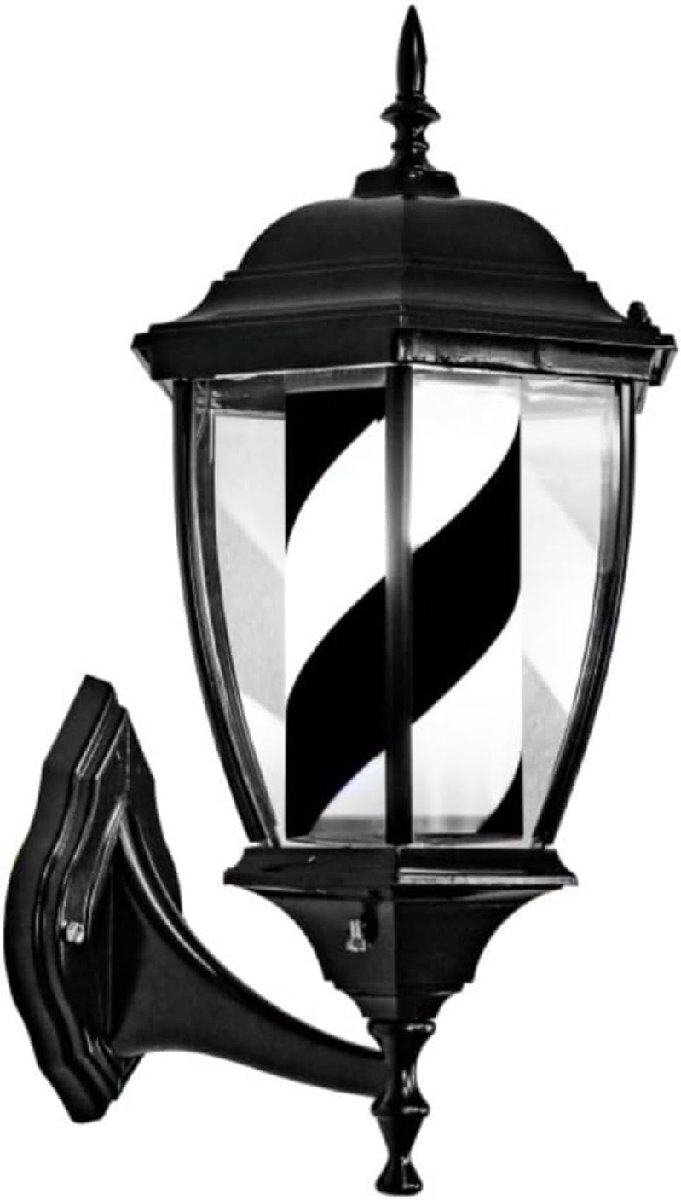 バーバーショップ屋外ターンライト サインポール 理容 壁掛け式 ヘアーサロン理容室オープンサイン 回転 LED 灯理髪店の柱 スピニングスト拍卖