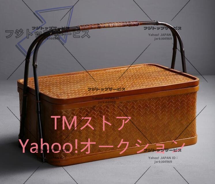 高品質★職人手作 日式 竹製 手作 茶器 收納 漆器 茶盒 茶箱拍卖