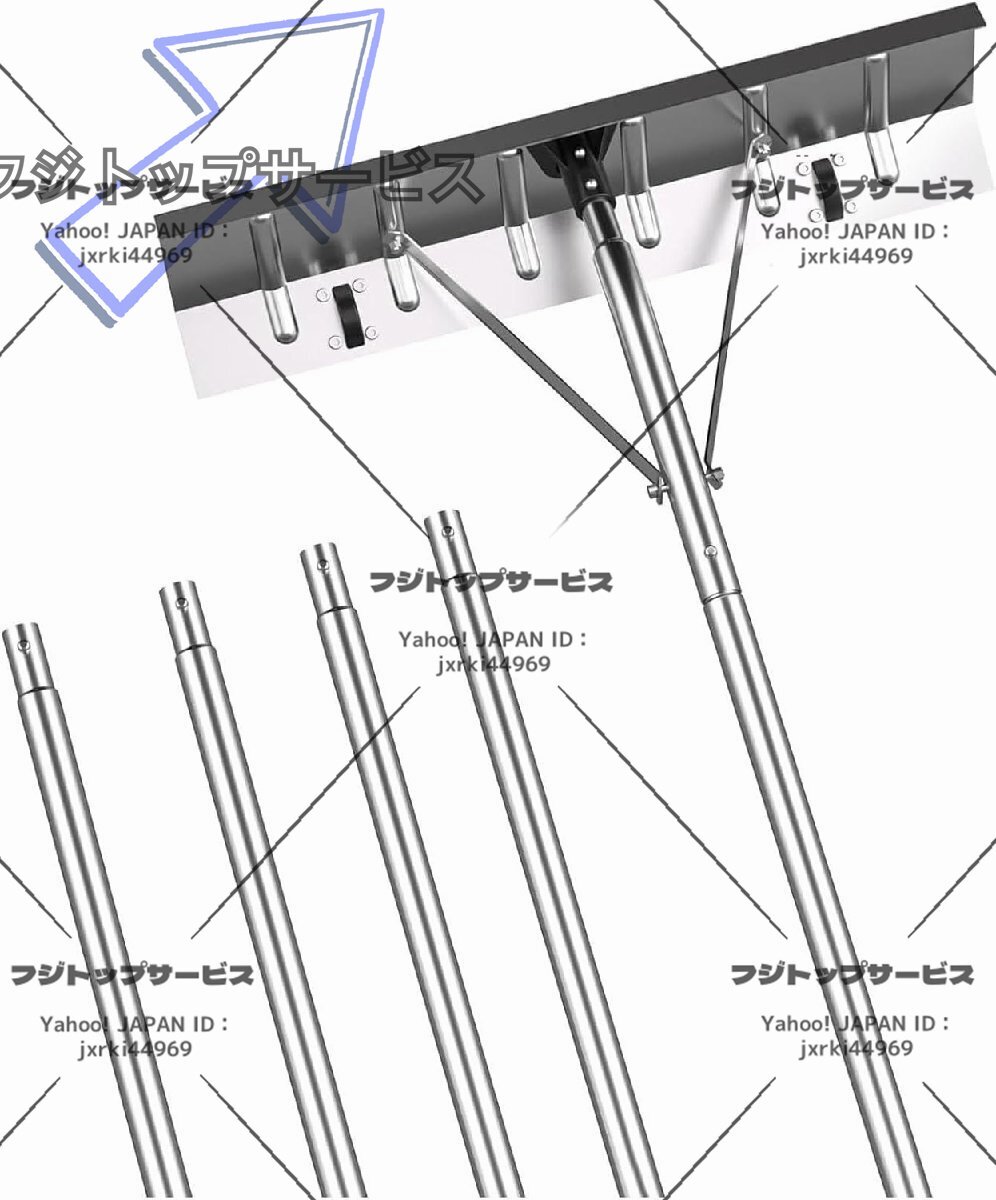 除雪道具 雪下ろし棒 スノーダンプ 屋根 雪かき 除雪道具【全長6.1m】 アルミ 組立式 雪庇落とし 除雪用品 雪かき用 積雪 屋根拍卖
