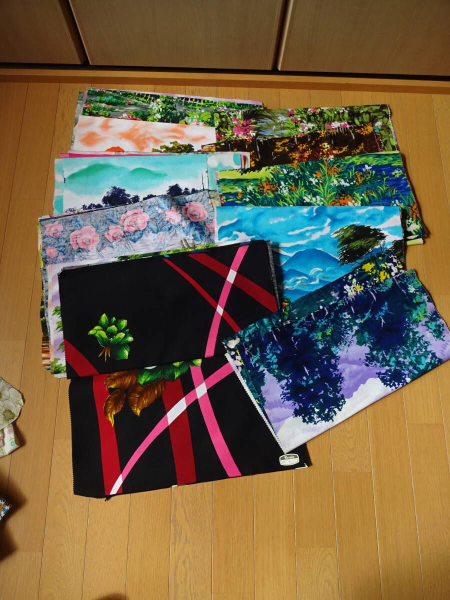 昭和レトロ★昭和40年代★実家に有ったはぎれいろいろまとめて★布地★生地★国産★KURABO★ヴィンテージ★サービスに他のははぎれも拍卖