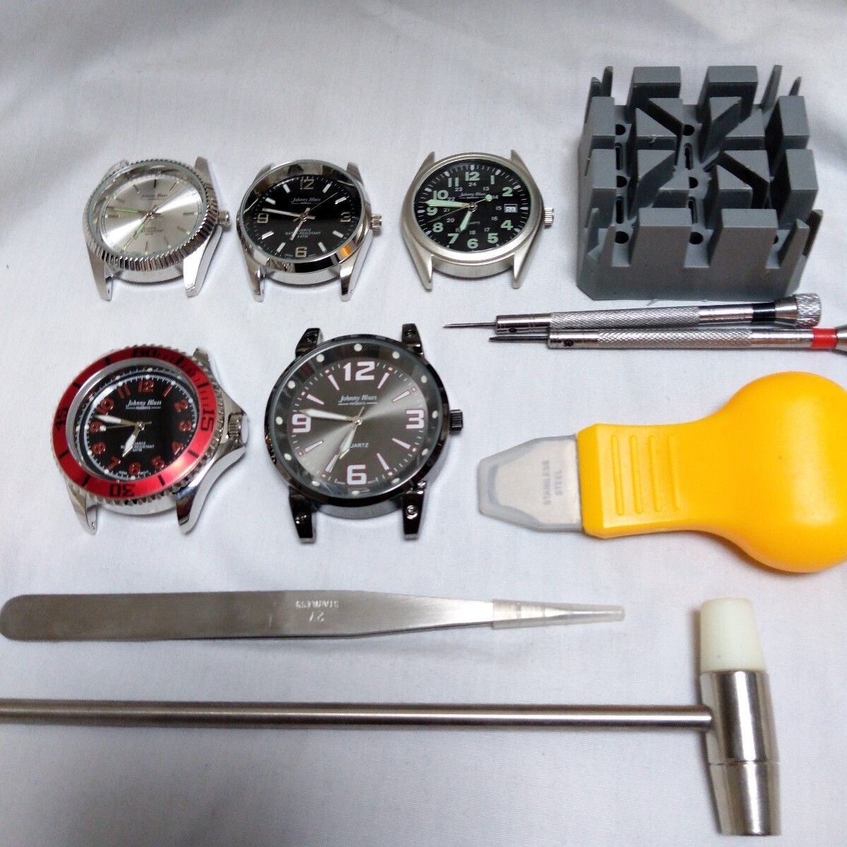 ★1円スタート★腕時計ヘッドX5個 時計工具セット★新品未使用★ 拍卖