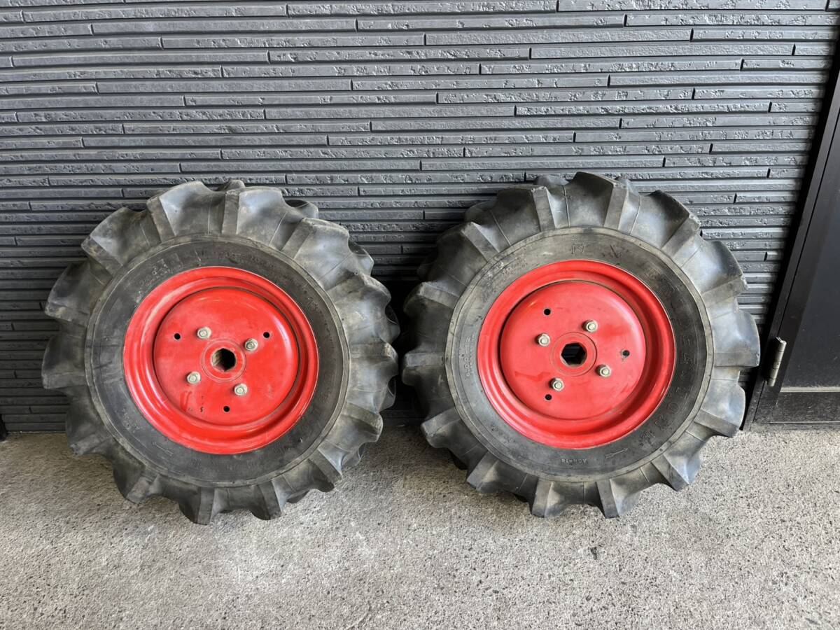 耕耘機 管理機タイヤ サイズ6.00-12 倉庫保管302拍卖