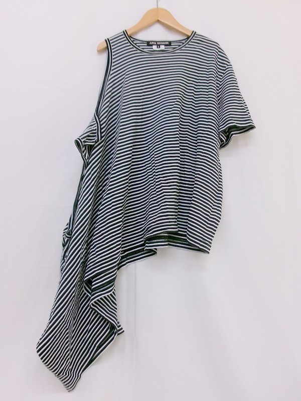 JUNYA WATANABE COMME des GARCONS ジュンヤワタナベ コムデギャルソン ボーダーデザインカットソー S JM-T027 AD2023 ブラック拍卖