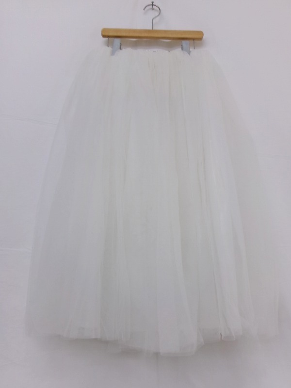noir kei ninomiya COMME des GARCONS ノワール ケイ ニノミヤ チュールスカート XS 3N-S003 AD2024 ホワイト ナイロン100%拍卖