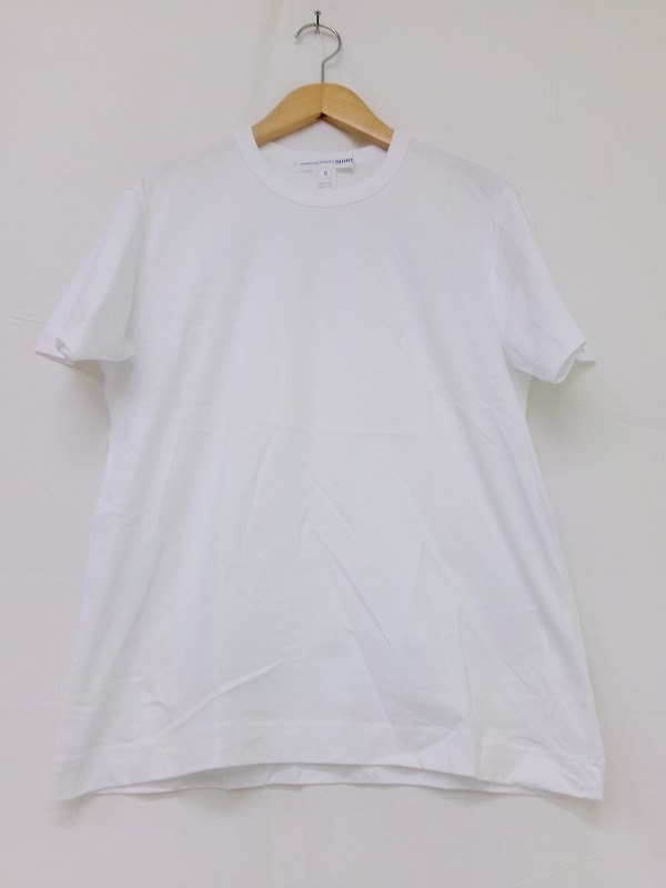 COMME des GARCONS SHIRT コムデギャルソン シャツ 半袖カットソー XS CDGT2PL ホワイト 綿100%拍卖