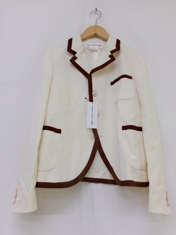 COMME des GARCONS GIRL コムデギャルソン ガール テーラードジャケット S NO-J012 AD2024 オフ 毛100%拍卖