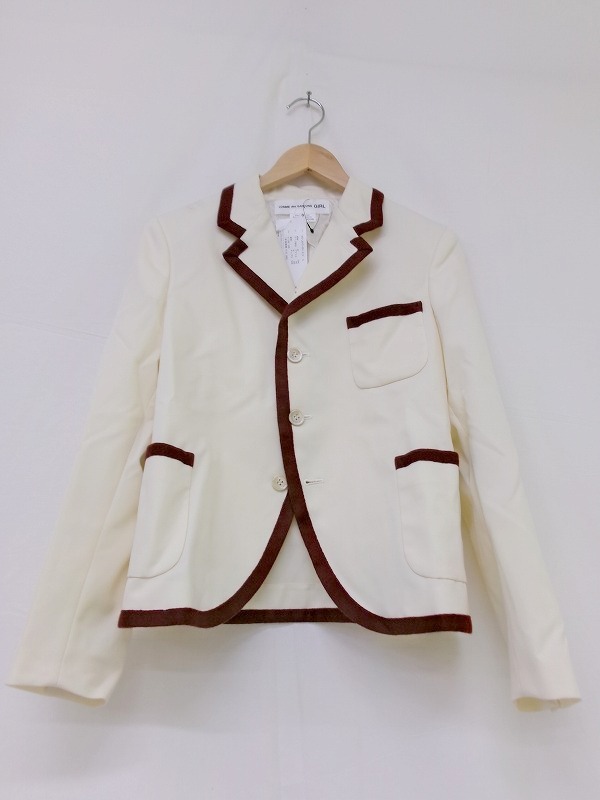 COMME des GARCONS GIRL コムデギャルソン ガール テーラードジャケット S NO-J012 AD2024 オフ 毛100%拍卖