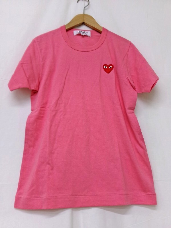 PLAY COMME des GARCONS プレイ コムデギャルソン 半袖Tシャツ L AZ-T271 AD2022/1 ピンク拍卖