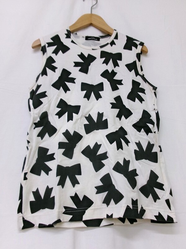 tricot COMME des GARCONS トリココムデギャルソン リボンノースリーブ TS-T021 AD2006 オフ 綿100%拍卖
