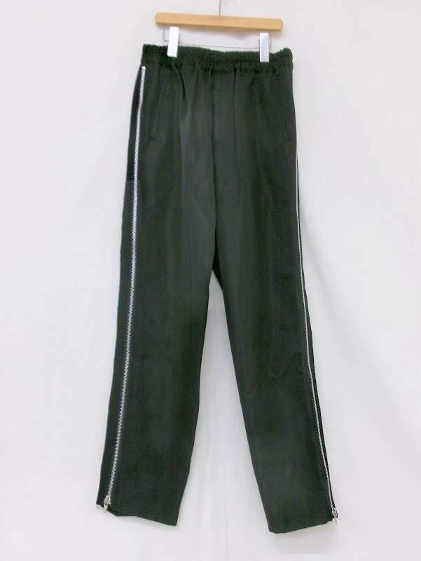 BLACK COMME des GARCONS ブラックコムデギャルソン サイドファスナーパンツ L 1I-P008 AD2021ブラック拍卖