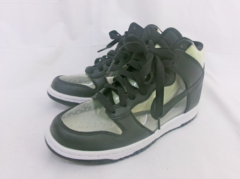 COMME des GARCONS HOMME PLUS×NIKE コムデギャルソン オム プリュス×ナイキ ハイカットスニーカー 靴 24cm 917428-001??鞋 Sneakers拍卖