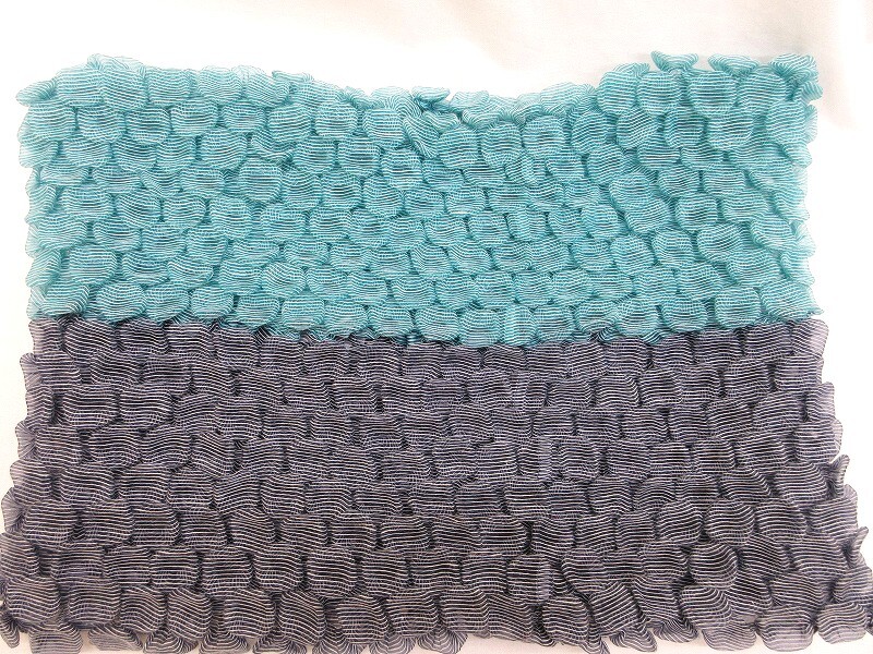 ISSEY MIYAKE イッセイミヤケ ポップコーンデザインスヌード Snood IM52AD207 ポリエステル50% レーヨン40% 麻10%拍卖