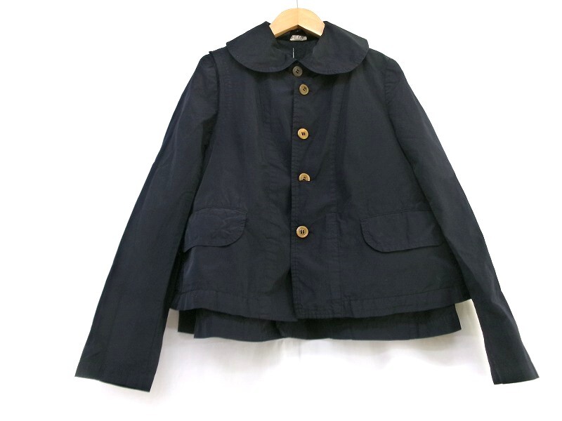COMME des GARCONS COMME des GARCONS コムデギャルソン コムデギャルソン 丸襟ブルゾン S RS-J004 AD2016 ネイビー ドッキング拍卖