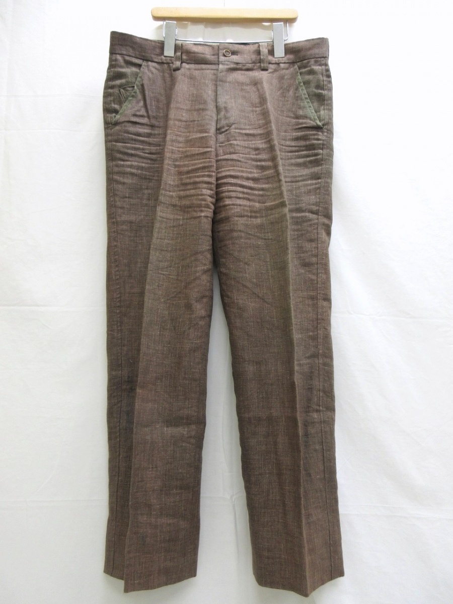ISSEY MIYAKE MEN イッセイミヤケメン パンツ Pants 2 ME21FF157 麻100% MADE IN JAPAN PLEATS PLEASE プリーツプリーズ拍卖