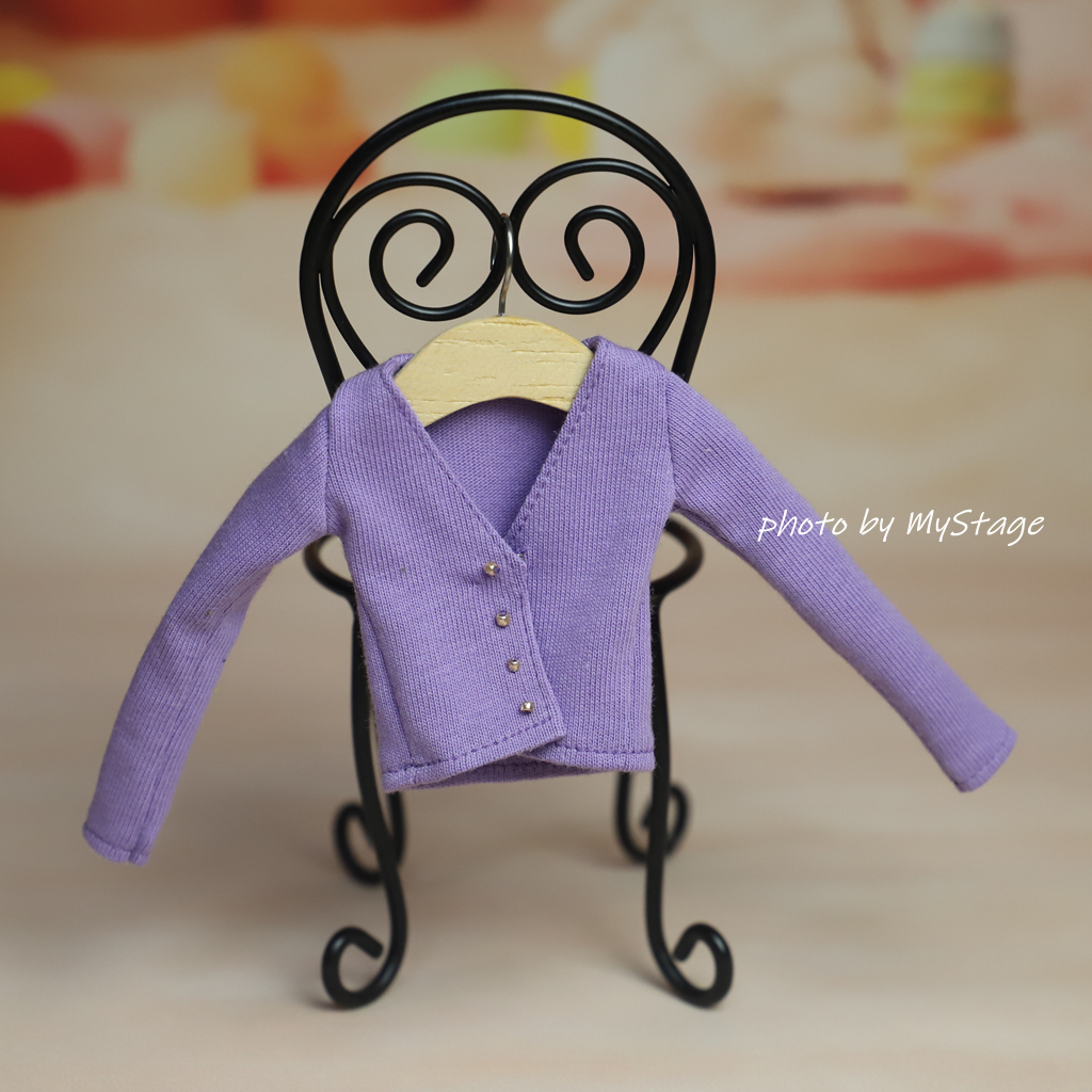 人形服k111-017菫色長袖カーディガン(momokoジェニー)拍卖