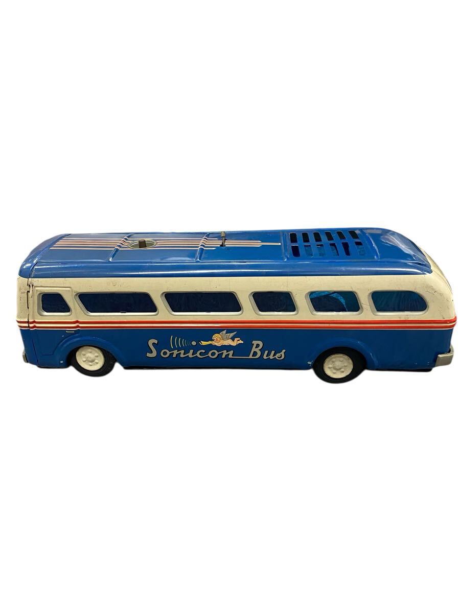 1円スタート現状品 当時物 増田屋 Sonicon Bus マスダヤ ソニコンバス ブリキ 昭和レトロ レトロ 自動車 ビンテージ 【動作未確認】拍卖