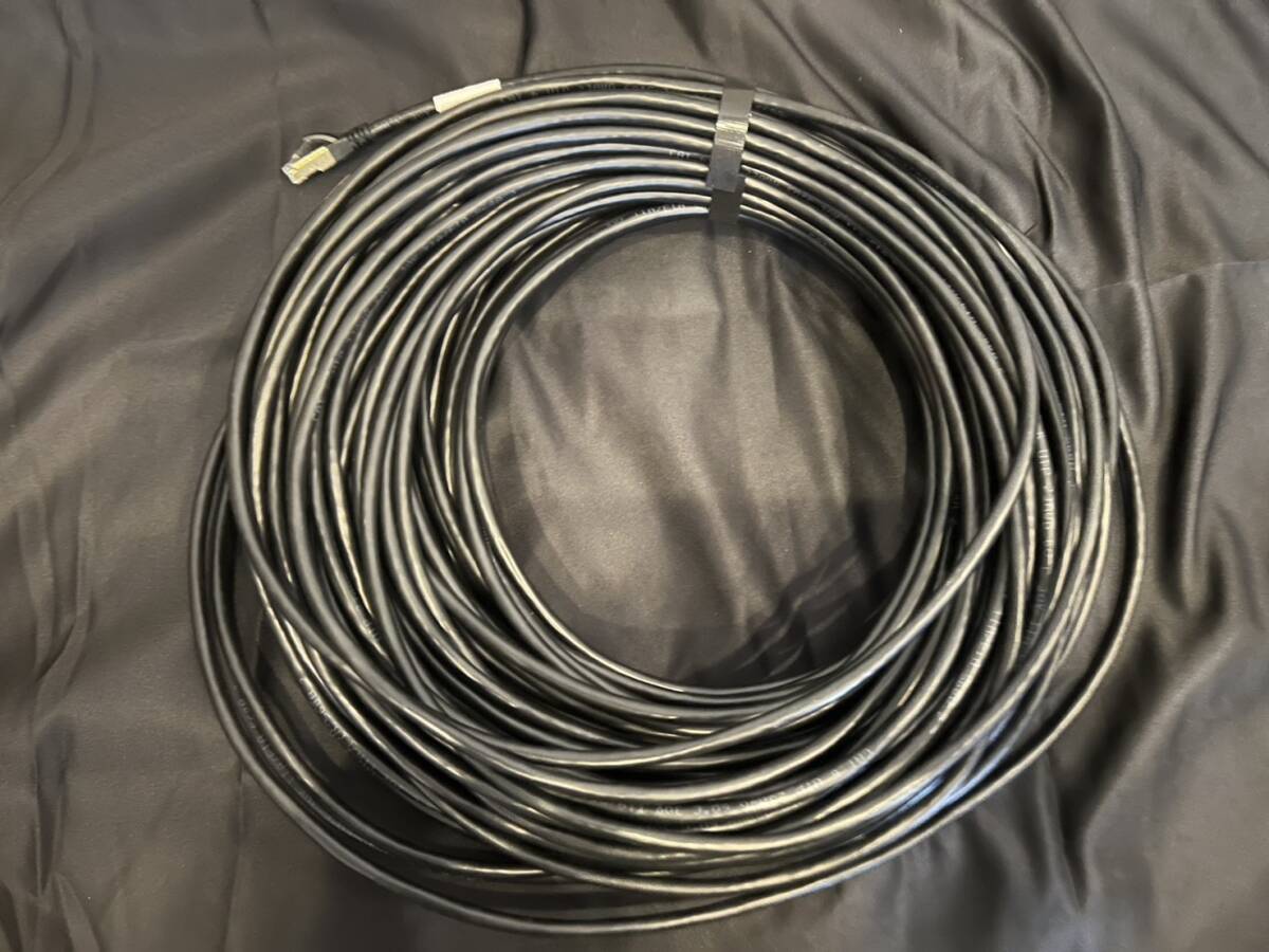 【使用1回のみ】LANケーブル 50m(2本セット) PoE対応 Ankuly CAT6準拠 PTZカメラにも拍卖