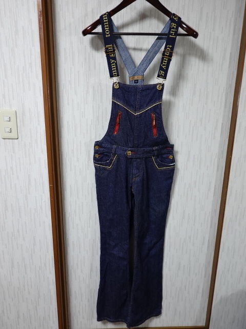 ●tommy jeans トミーヒルフィガー オーバーオール M●1012●拍卖