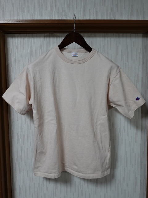 ●Champion チャンピオン フードテキスタイル Tシャツ/ペールピンク C3-V307 M●1016●拍卖