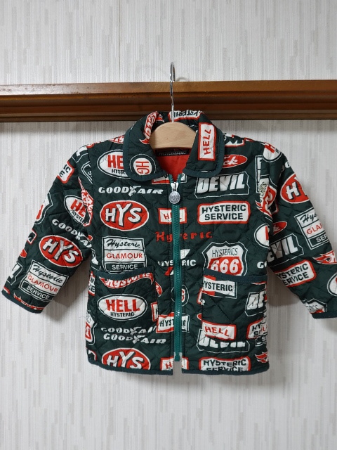 ●HYSTERIC ヒステリックグラマー キルティングジャケット 80●1021●拍卖