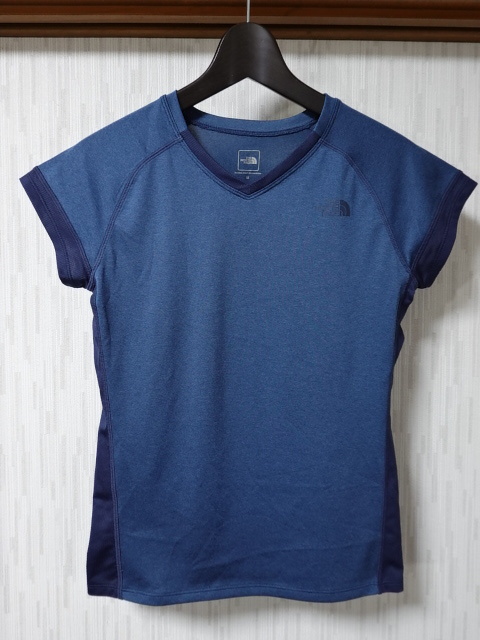 ●ノースフェイス THE NORTH FACE 半袖 Tシャツ M ショートスリーブGTD メランジVネックシャツ NTW11771 ●1023●拍卖