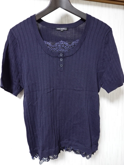 ●23区 ニジュウサンク 半袖カットソー 46 大きいサイズ●1029●拍卖