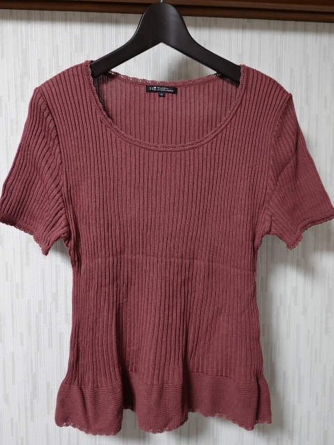 ●23区 ニジュウサンク 半袖カットソー 46 大きいサイズ ●1029●拍卖