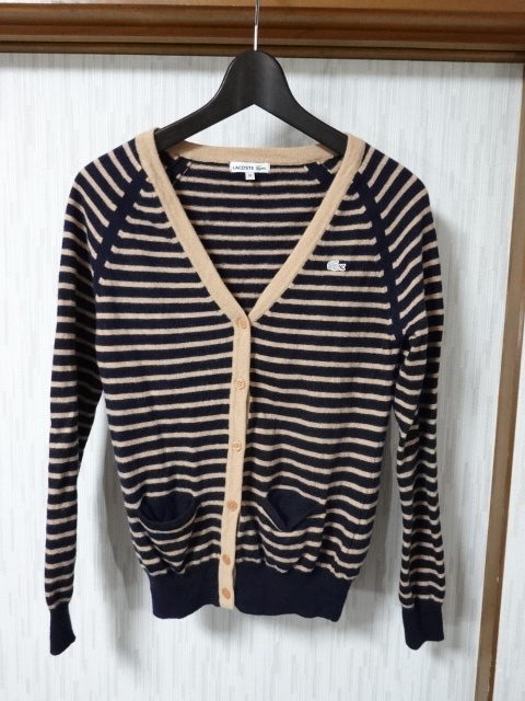 ●LACOSTE ラコステ カーディガン 36●1030●拍卖