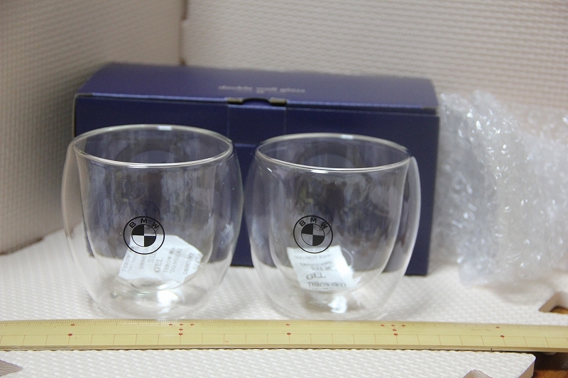 ガラス製 BMW ロゴ マーク ダブルウォール グラス セット 検索 BMW 自動車 ロックグラス グッズ拍卖