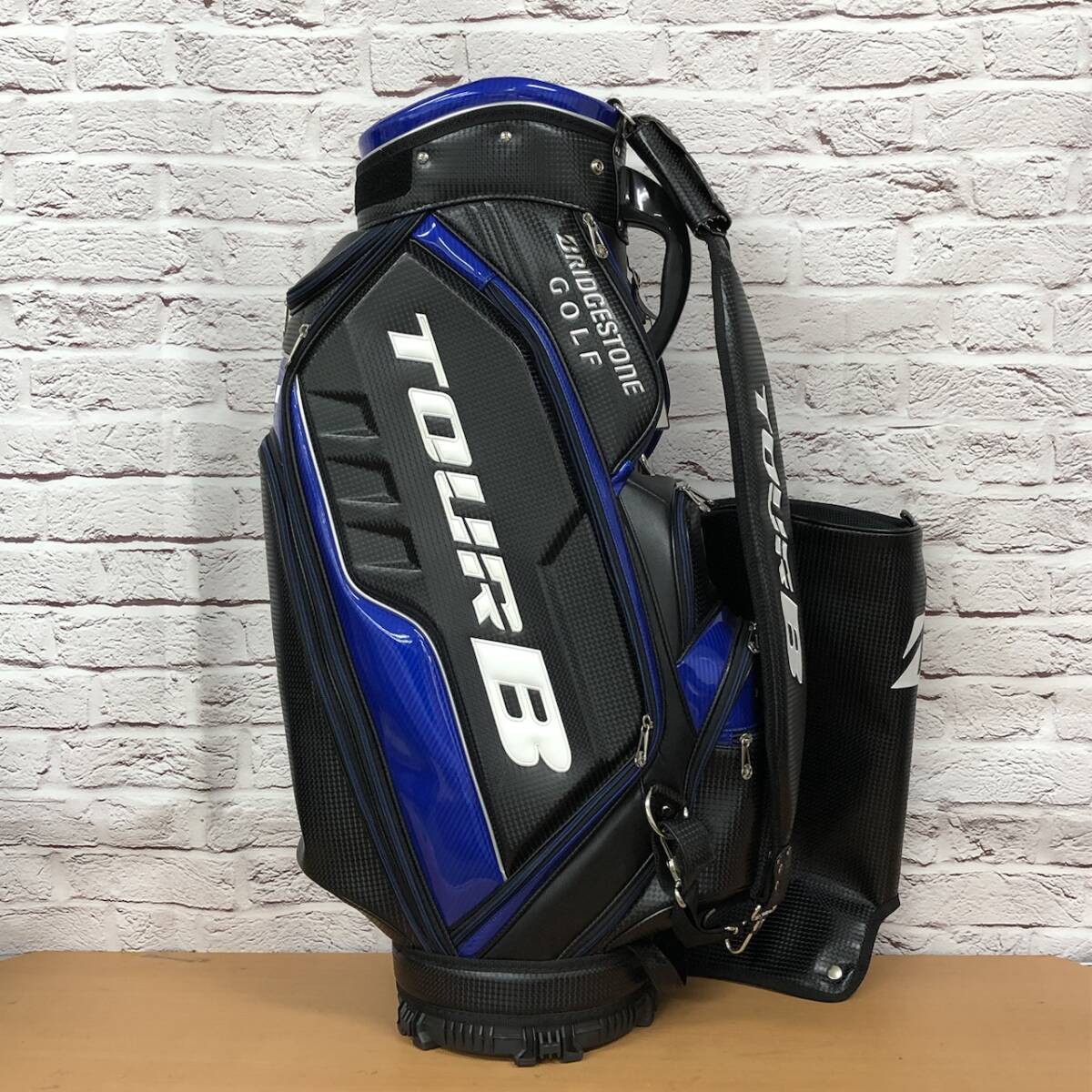 BRIDGESTONE GOLF ブリヂストンゴルフ TOUR B キャディバッグ ブラック×ブルー 251017SK271217拍卖