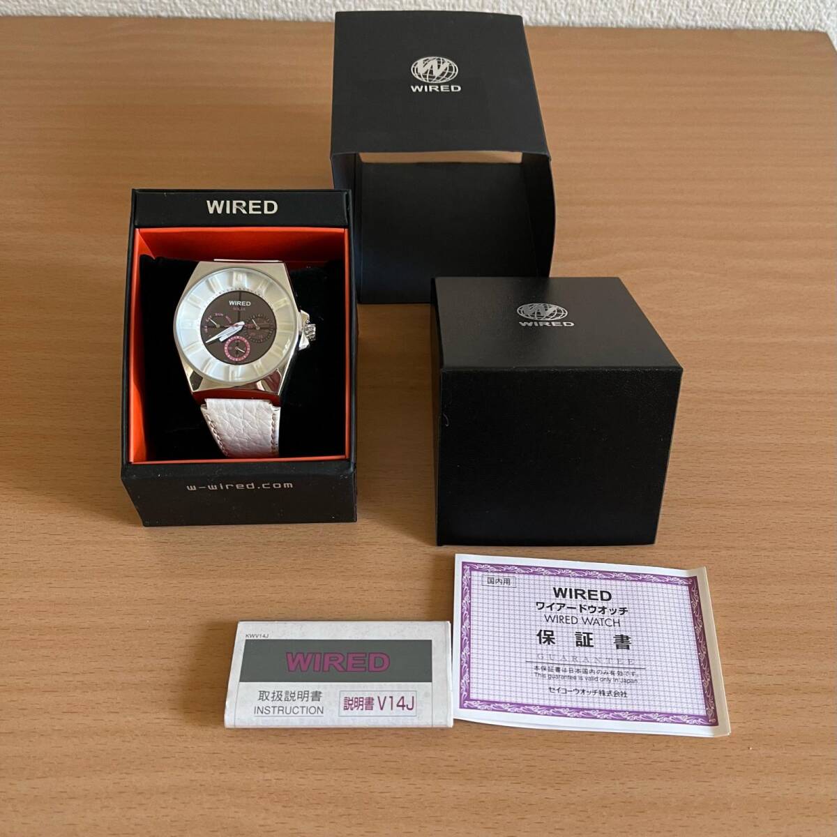 117-0139 SEIKO セイコー WIRED ワイアード メンズ腕時計 革ベルト ソーラー V14J-0BD0 動作確認済み拍卖