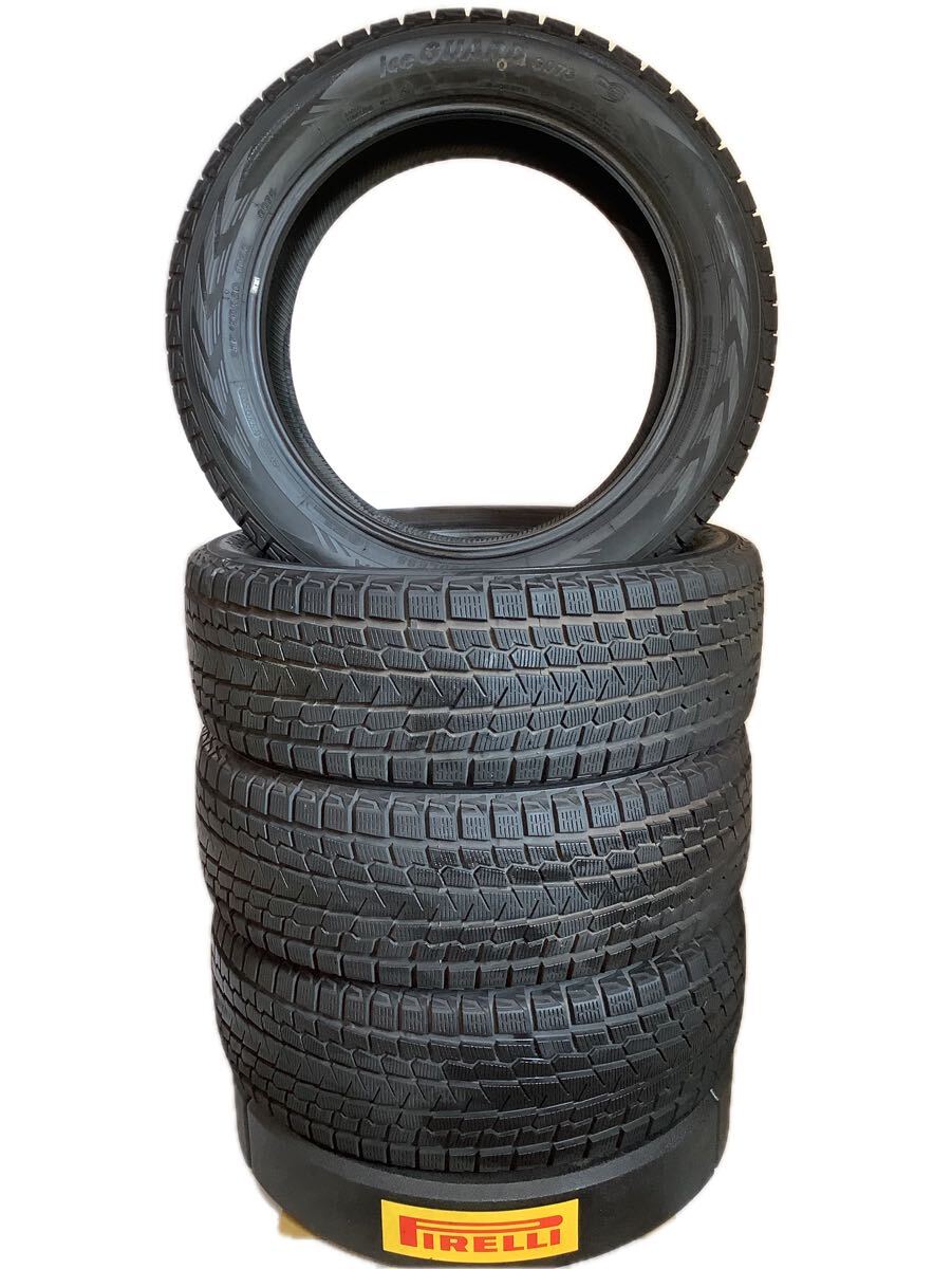 ★溝シッカリ★235/55R20 102Q YOKOHAMA ice GUARD GO75 ヨコハマ アイスガード スタッドレスタイヤ 中古品4本拍卖