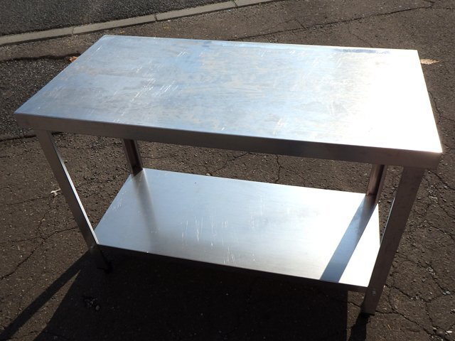 ステンレス作業台 (B) 幅90cm×奥行45cm×高さ64~cm■業務用 調理台 作業台■新札幌 店頭引取可拍卖