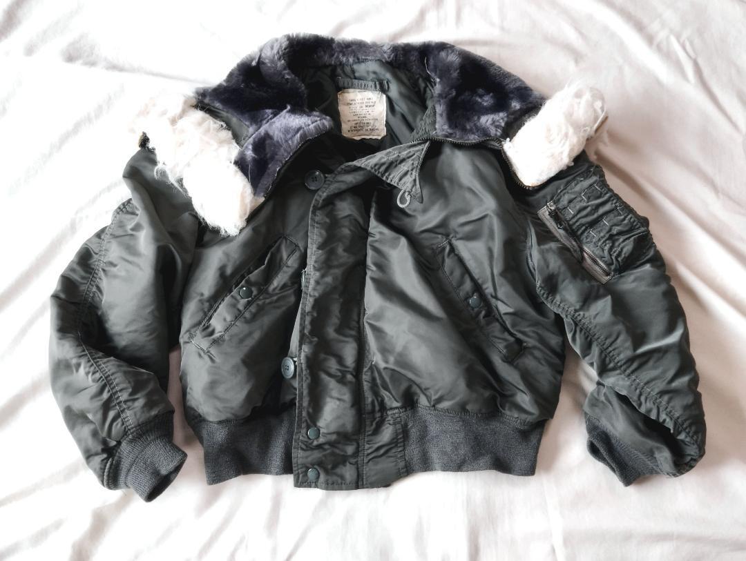 美品 米軍実物 N2B M フライトジャケット Alpha アルファ 80s拍卖