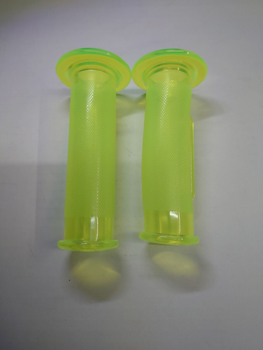 蛍光黄色 激レア キタコ グリップ ミニカラーグリップ クレタク AF18 AF27 AF35 カブ モンキー シャリー ジョグ 27V 旧車 DIO スカツシュ拍卖