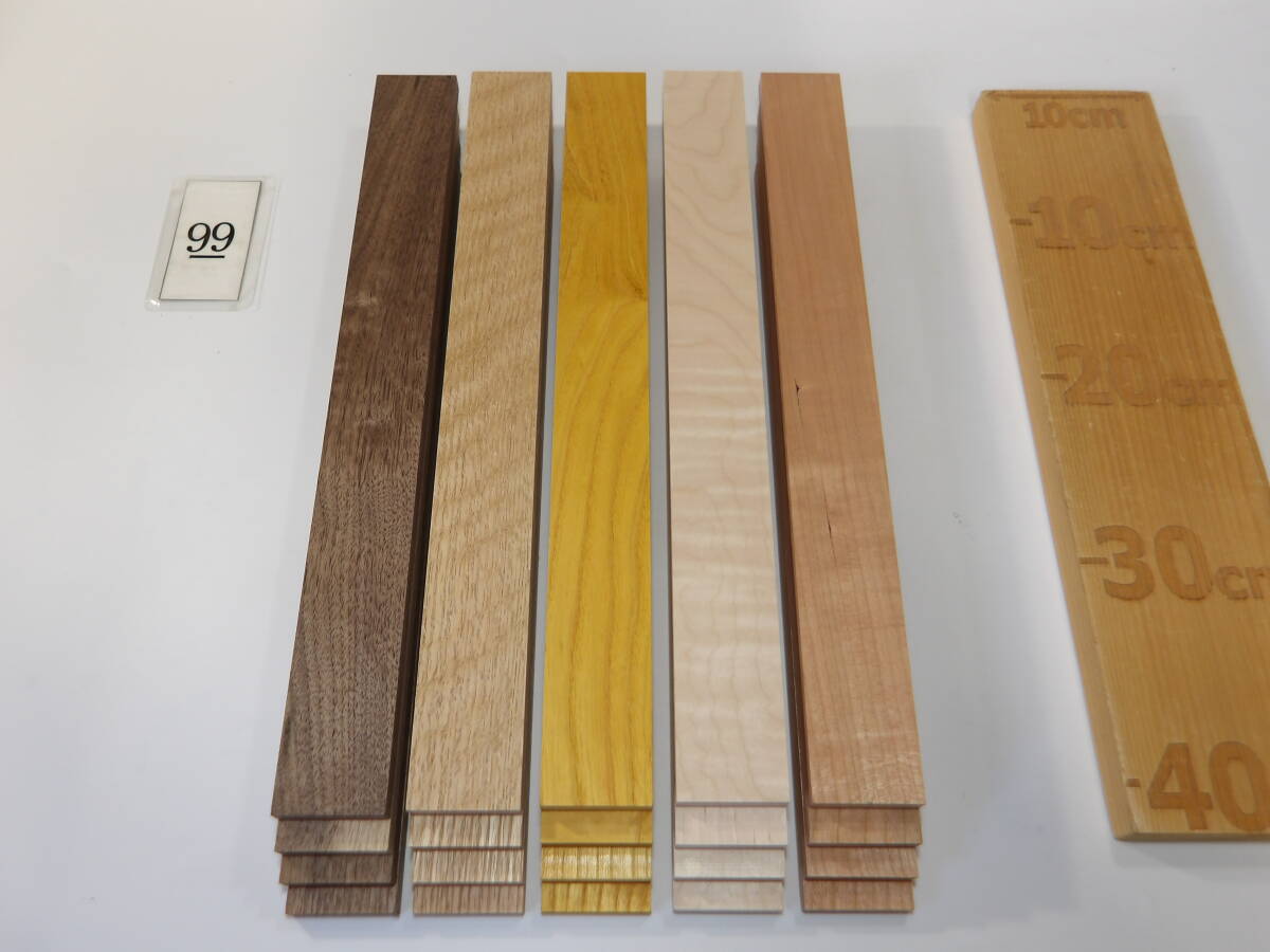 木っ端クラブ ★人気★ 節少ない!! カラフル 薄板 5種類 各4枚 (厚約11mm 幅約45mm) 4面プレーナー済 DIY ハンドメイド 木材 A99拍卖