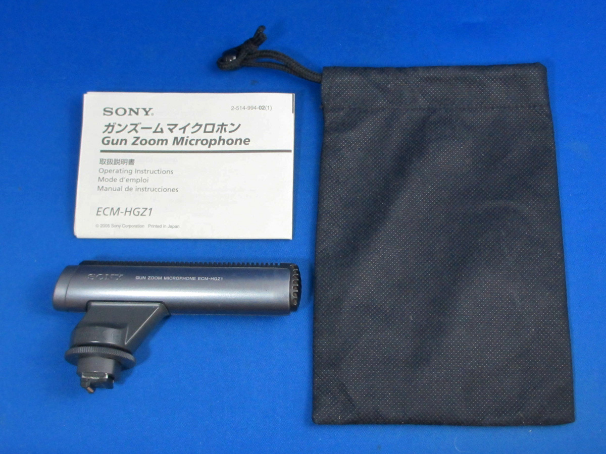 SONY Gun Zoom Microphone ECM-HGZ1 ソニー ガンズームマイクロホン アクティブインターフェイスシュー対応拍卖