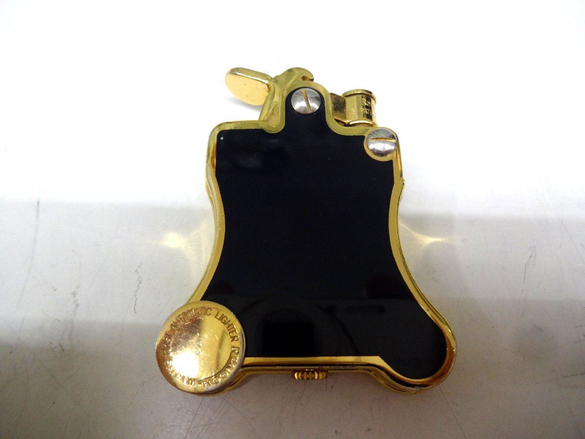 A366T ロンソン バンジョー オイルライター ゴールド×ブラック Charlotte Ronson banjo拍卖