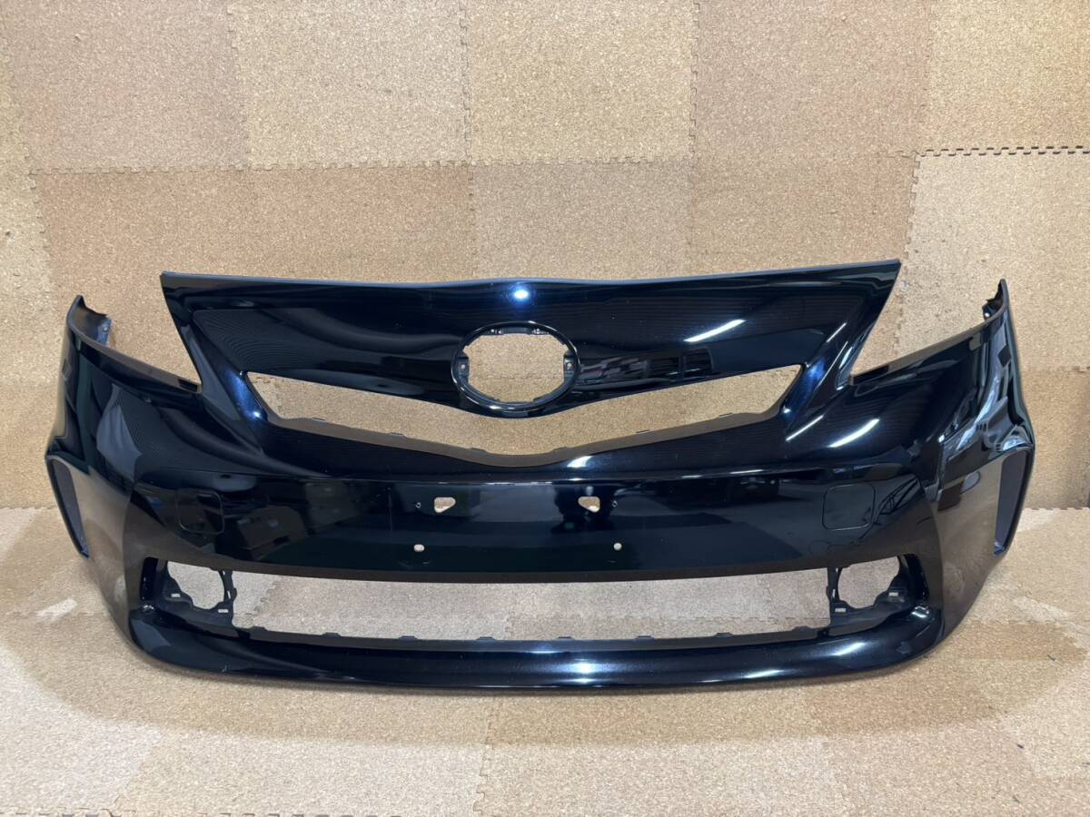 【ジャンク品】トヨタ プリウスα ZVW40W ZVW41W 前期 フロントバンパー 52119-47240 黒 202 ※個人宅不可※【R7-4009G-BF2】NT拍卖